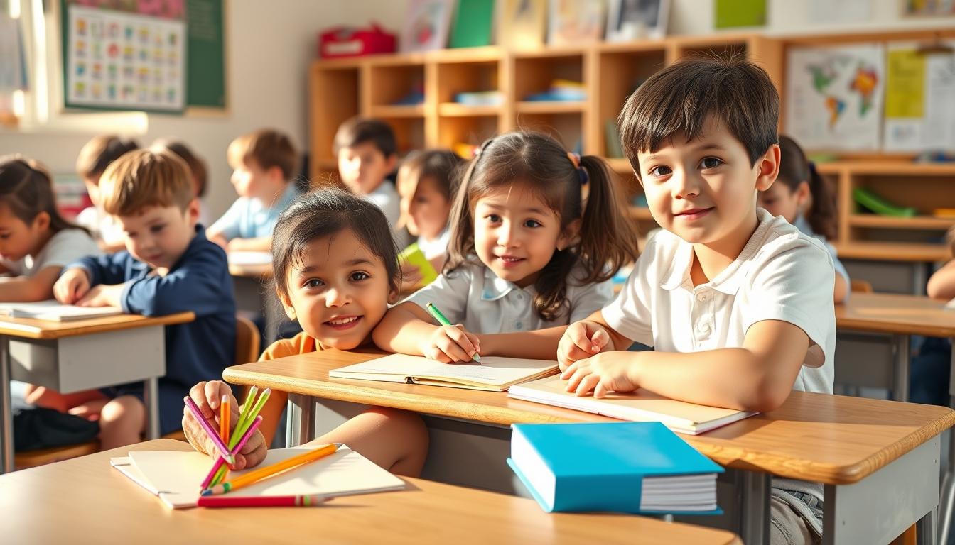 Student using learning strategies while studying